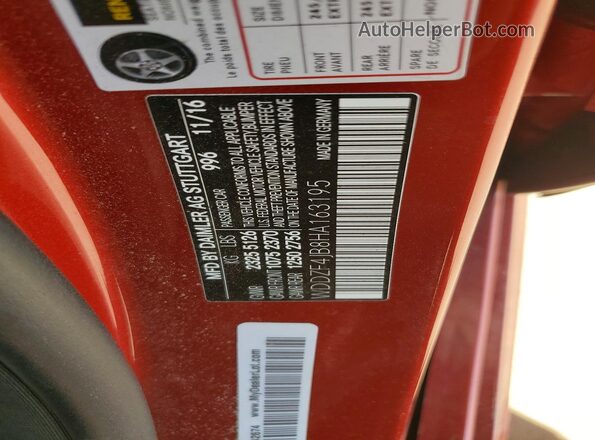 WDDZF4JB8HA163195 2017 MERCEDES-BENZ E Red Շարժիչի բաժամունքի տեսք