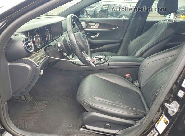 WDDZF4JB9JA445741 2018 MERCEDES-BENZ E Black წინა სალონის ხედი