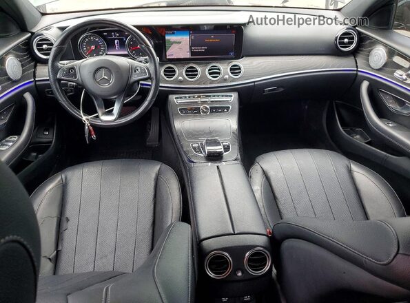 WDDZF4JB9JA445741 2018 MERCEDES-BENZ E Black წინა პანელის ხედი