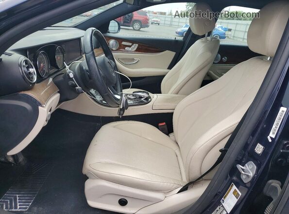 WDDZF4JB9JA456769 2018 MERCEDES-BENZ E Blue წინა სალონის ხედი