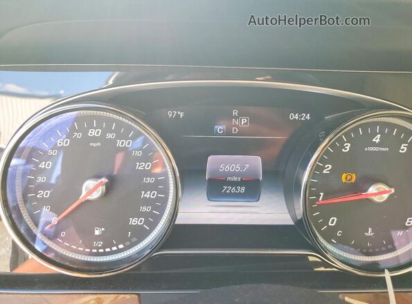 WDDZF4JB9KA490518 2019 MERCEDES-BENZ E White ხელსაწყოთა პანელის ხედი