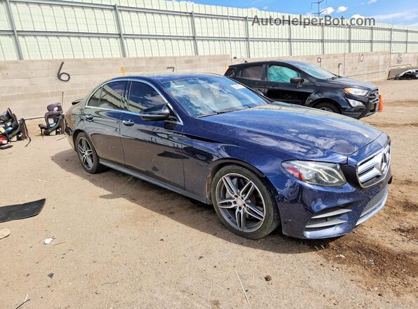 WDDZF4KB0HA098812 2017 MERCEDES-BENZ E Blue Front right