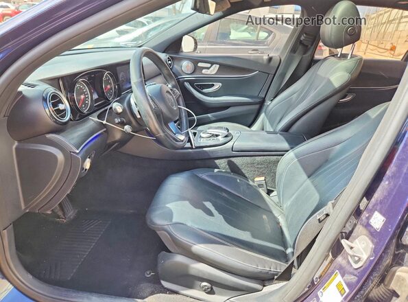 WDDZF4KB0HA098812 2017 MERCEDES-BENZ E Blue Front interior view