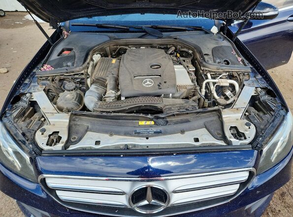 WDDZF4KB0HA098812 2017 MERCEDES-BENZ E Blue Rear interior view