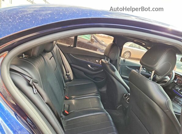 WDDZF4KB0HA098812 2017 MERCEDES-BENZ E Blue Rear seats view