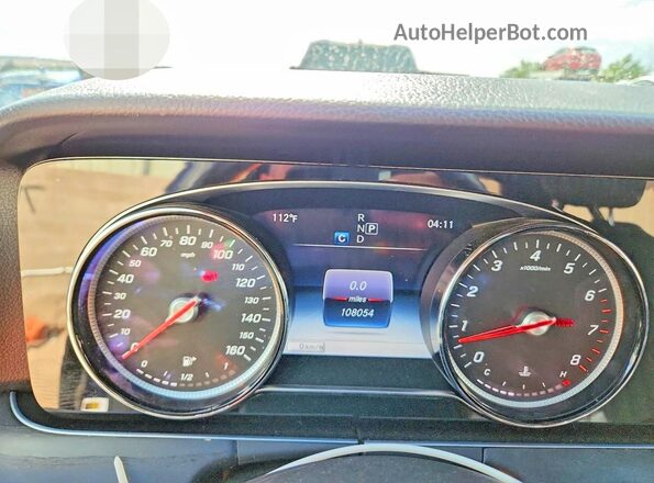 WDDZF4KB0HA098812 2017 MERCEDES-BENZ E Blue Instrument cluster view