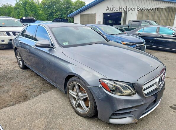 WDDZF4KB0HA241905 2017 MERCEDES-BENZ E Gray Delantero derecho