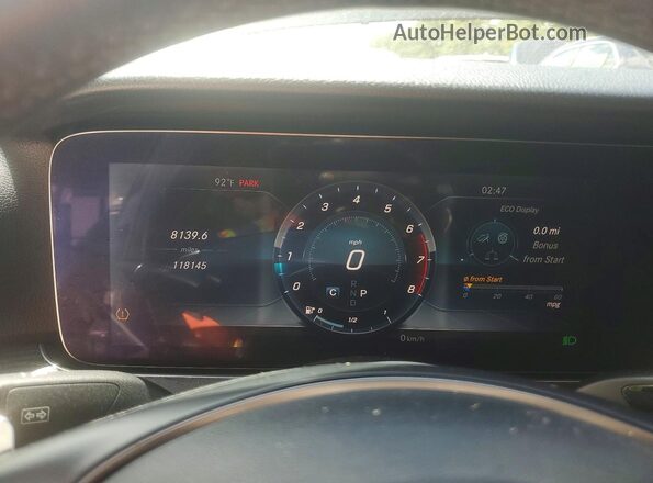 WDDZF4KB0JA342240 2018 MERCEDES-BENZ E Black Вид щитка приладів