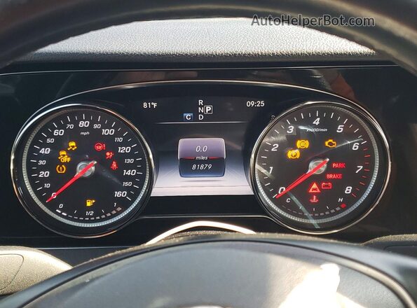 WDDZF4KB1HA032799 2017 MERCEDES-BENZ E Черный Вид щитка приборов
