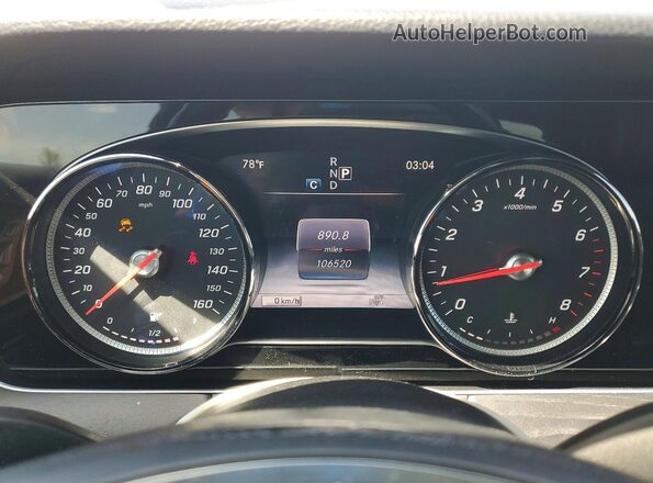 WDDZF4KB1HA059341 2017 MERCEDES-BENZ E White Vista del cuadro de instrumentos