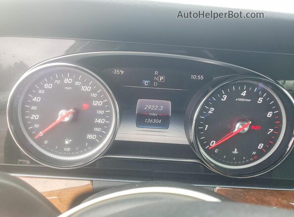WDDZF4KB1HA096809 2017 MERCEDES-BENZ E Black Вид щитка приладів