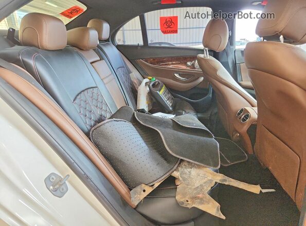 WDDZF4KB1HA099371 2017 MERCEDES-BENZ E White Rear seats view