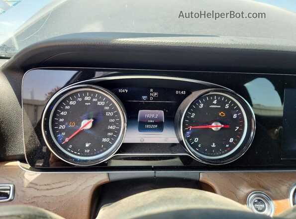 WDDZF4KB1HA277053 2017 MERCEDES-BENZ E Blue Вид щитка приладів