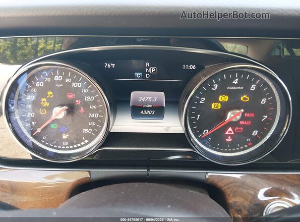 WDDZF4KB1JA347141 2018 MERCEDES-BENZ E-CLASS Black Vista de los asientos traseros