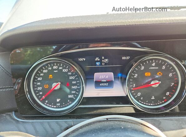 WDDZF4KB1KA505494 2019 MERCEDES-BENZ E Silver ხელსაწყოთა პანელის ხედი