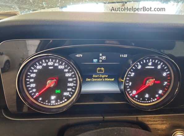WDDZF4KB2HA022959 2017 MERCEDES-BENZ E Gray Widok zestawu wskaźników