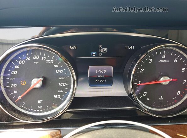 WDDZF4KB2HA128909 2017 MERCEDES-BENZ E Black Instrument cluster view