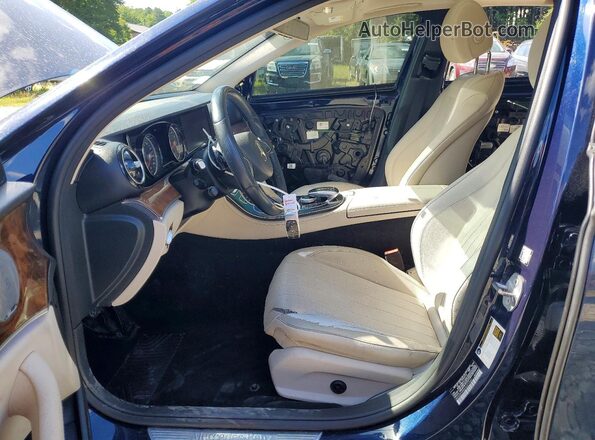 WDDZF4KB2JA371562 2018 MERCEDES-BENZ E Blue Вид салону спереду