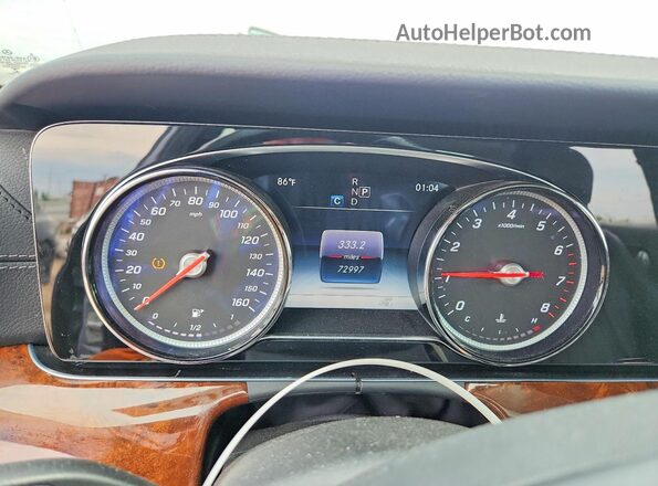 WDDZF4KB3HA169534 2017 MERCEDES-BENZ E Gray Instrument cluster view