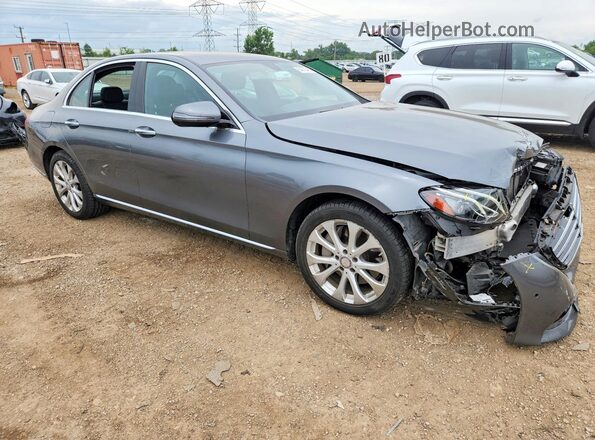WDDZF4KB3HA169534 2017 MERCEDES-BENZ E Gray Front right