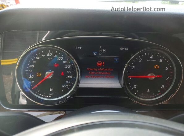 WDDZF4KB3JA371568 2018 MERCEDES-BENZ E White Instrument cluster view