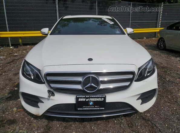 WDDZF4KB3JA371568 2018 MERCEDES-BENZ E White Front view