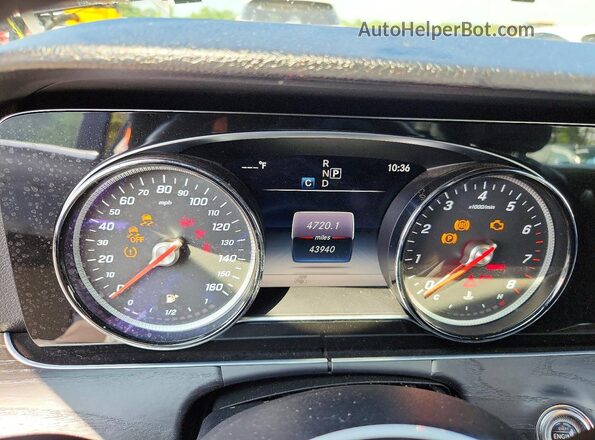 WDDZF4KB3KA504721 2019 MERCEDES-BENZ E Black Instrument cluster view