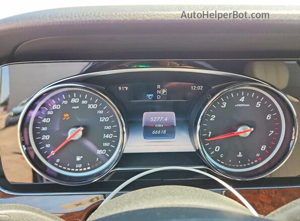 WDDZF4KB4HA019819 2017 MERCEDES-BENZ E White Widok zestawu wskaźników