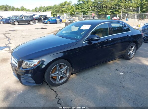 WDDZF4KB4HA080040 2017 MERCEDES-BENZ E-CLASS Black Առջևի ձախ երեք քառորդ տեսարան