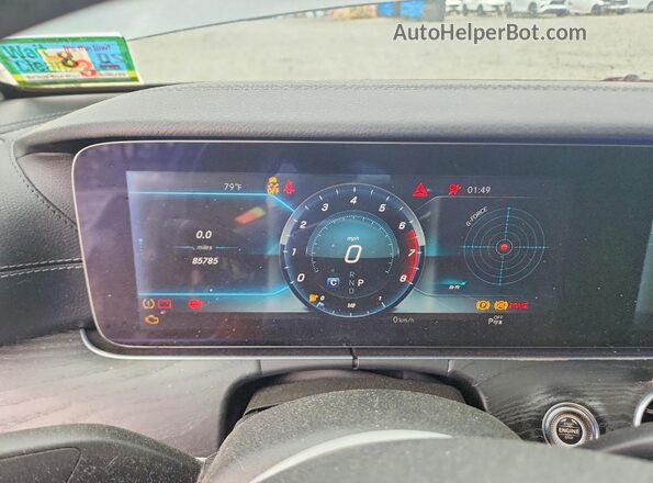 WDDZF4KB4JA310083 2018 MERCEDES-BENZ E Серый Вид щитка приборов