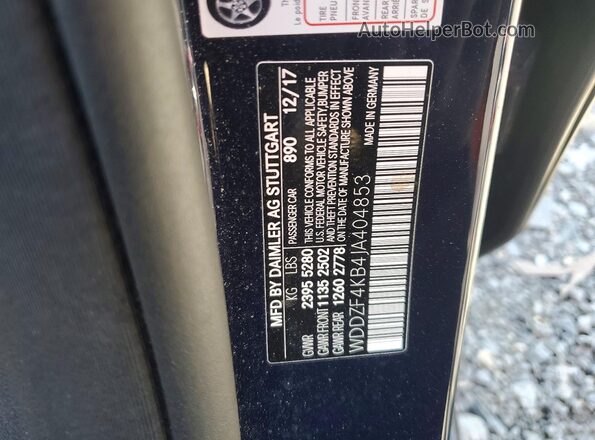 WDDZF4KB4JA404853 2018 MERCEDES-BENZ E Blue Вид підкапотного простору