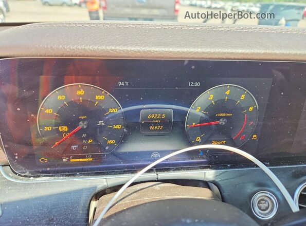 WDDZF4KB4KA619229 2019 MERCEDES-BENZ E-CLASS White Вид задніх сидінь