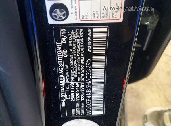 WDDZF4KB5HA023295 2017 MERCEDES-BENZ E Black ძრავის განყოფილების ხედი