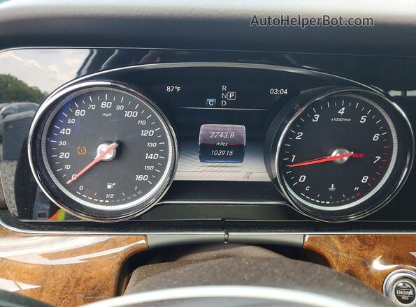 WDDZF4KB5HA220273 2017 MERCEDES-BENZ E Blue Instrument cluster view