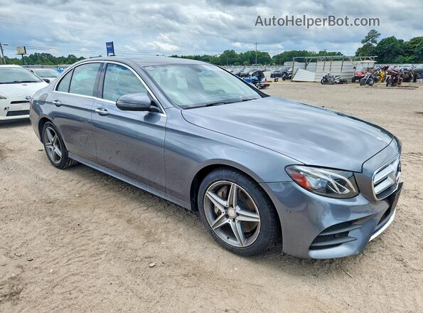 WDDZF4KB6HA106072 2017 MERCEDES-BENZ E Gray Delantero derecho