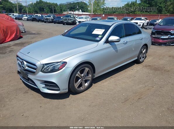 WDDZF4KB6HA233601 2017 MERCEDES-BENZ E-CLASS Silver Przód lewy