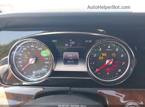 WDDZF4KB6HA233601 2017 MERCEDES-BENZ E-CLASS Silver Widok tylnych siedzeń