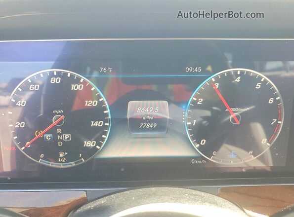 WDDZF4KB6KA616333 2019 MERCEDES-BENZ E Blue Vista del cuadro de instrumentos