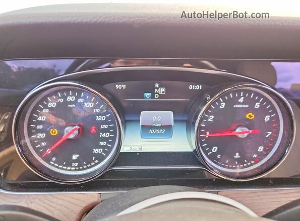 WDDZF4KB7HA036193 2017 MERCEDES-BENZ E White Vista del cuadro de instrumentos