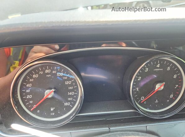 WDDZF4KB7HA078010 2017 MERCEDES-BENZ E Black Вид щитка приладів
