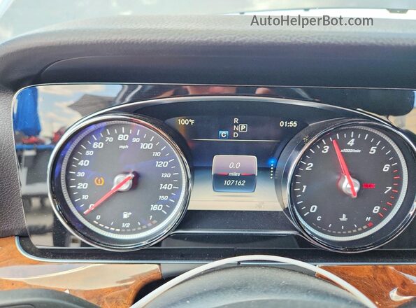WDDZF4KB7JA390947 2018 MERCEDES-BENZ E Charcoal Instrument cluster view