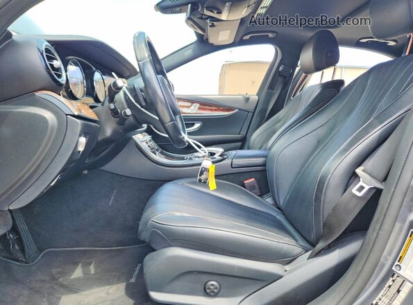 WDDZF4KB7JA390947 2018 MERCEDES-BENZ E Charcoal Front interior view