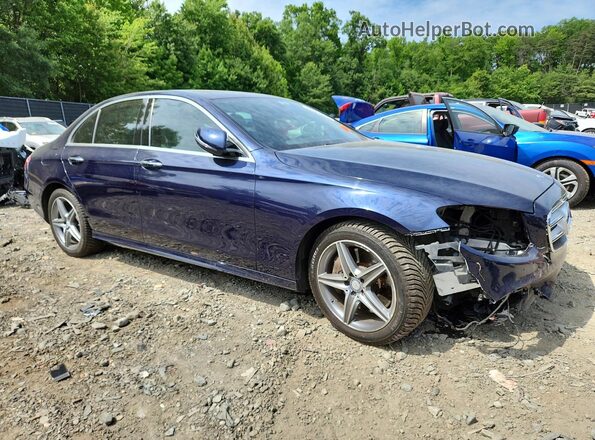 WDDZF4KB8HA029091 2017 MERCEDES-BENZ E Blue Передня права чверть