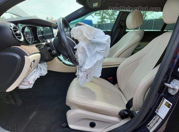 WDDZF4KB8HA029091 2017 MERCEDES-BENZ E Blue Вид салону спереду
