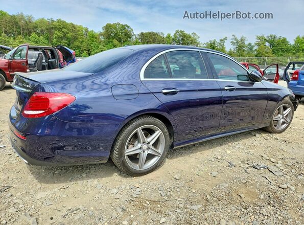 WDDZF4KB8HA029091 2017 MERCEDES-BENZ E Blue Задня права чверть