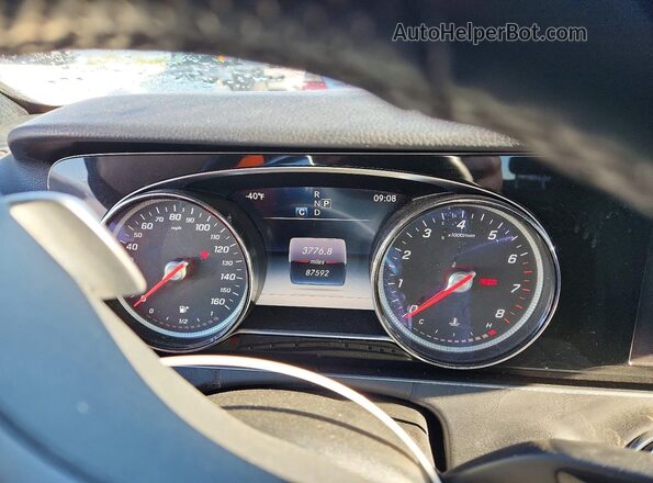 WDDZF4KB8HA185938 2017 MERCEDES-BENZ E Серый Вид щитка приборов