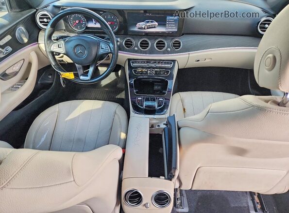 WDDZF4KB9HA052248 2017 MERCEDES-BENZ E White Առջևի վահանակի տեսք