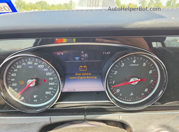 WDDZF4KB9HA073763 2017 MERCEDES-BENZ E Gray Вид щитка приладів
