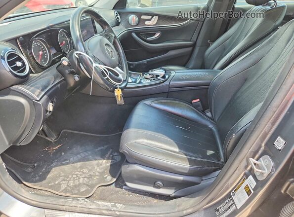 WDDZF4KB9HA073763 2017 MERCEDES-BENZ E Gray Вид салону спереду