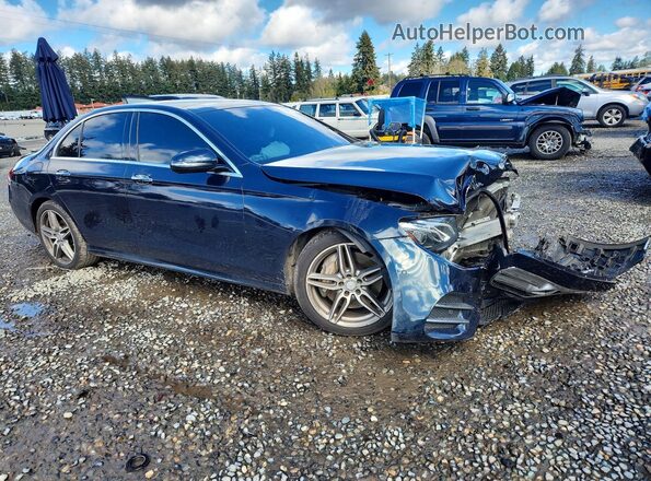 WDDZF4KB9HA081667 2017 MERCEDES-BENZ E Blue Передня права чверть